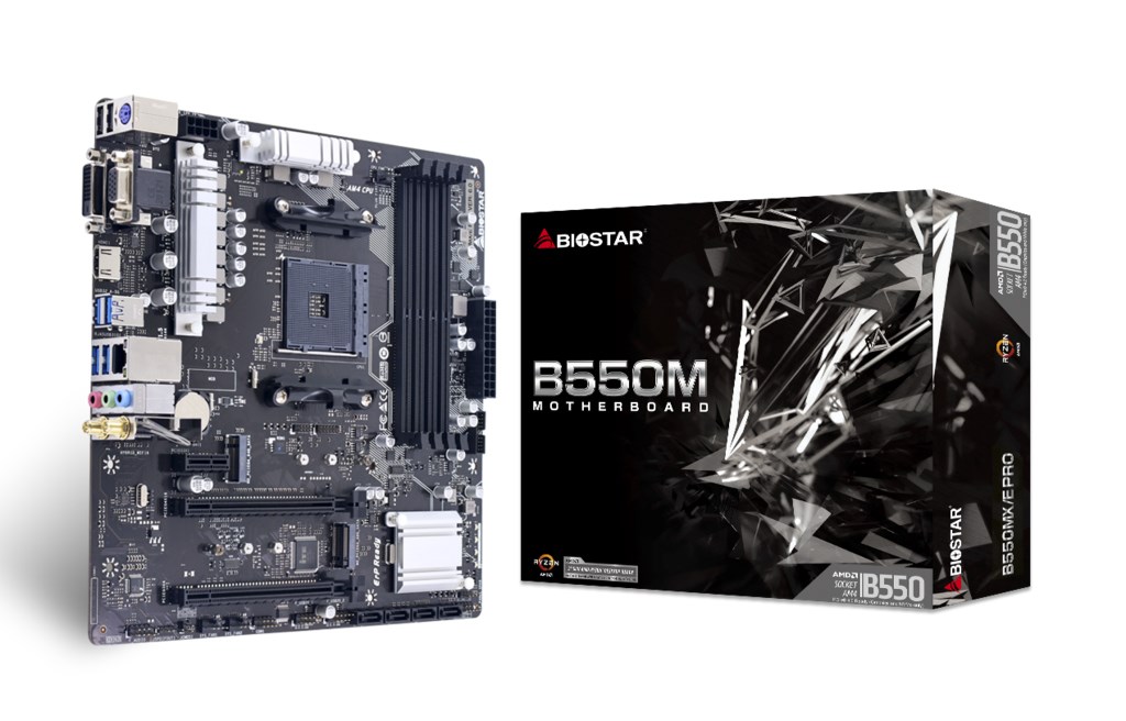 Pllakë amë Biostar B550MX/E PRO AMD B550 Socket AM4 micro ATX