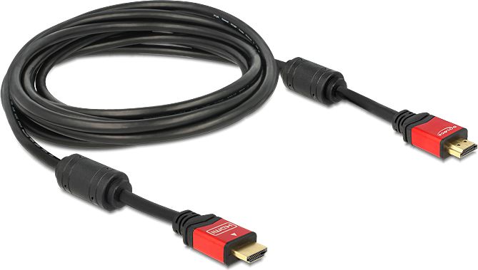 Kabllo HDMI Delock 84335, 5m, Full HD 4K, e kuqe