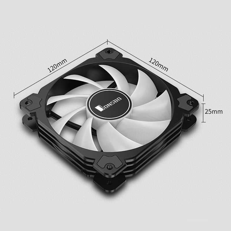 Ventilator kasë Jonsbo FR-502, 120mm, PWM ARGB, i zi