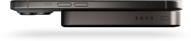 Powerbank ZENS Slim Qi2 Aluminium, 10000mAh, karikim wireless, i zi