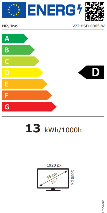 Monitor HP V22 FHD - 21,5'' LED 