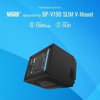 Bateri V-Mount Newell BP-V190 SLIM, kapacitet i lartë, e zezë