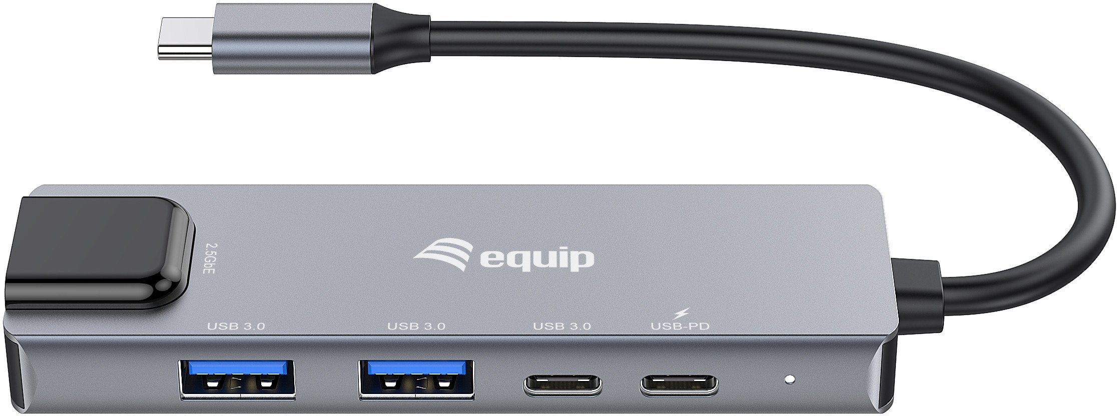 Adaptues rrjeti Equip USB C në RJ45, 2.5 Gbps, USB 3.2, gri