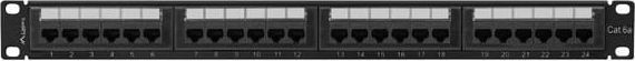 Patch panel Lanberg PPUA-1024-B, 24 porta RJ-45 Cat.6A, 1U 19", i zi