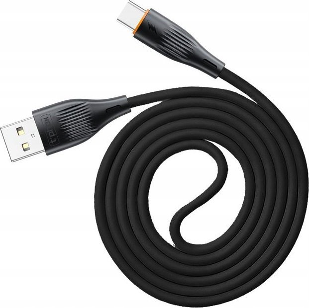 Кабел за полнење T-phox X-lite, USB Type-C, 1 m, 3A, црн