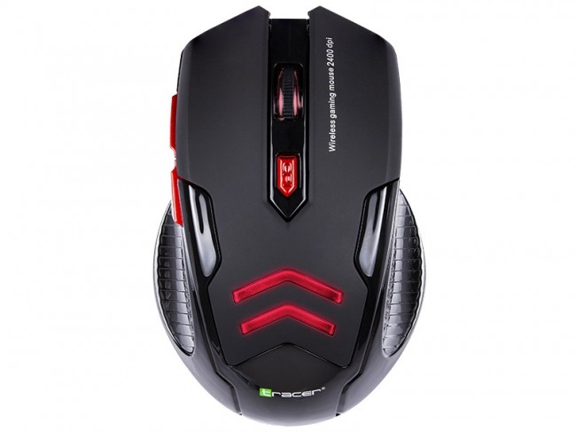 Maus gaming Tracer Battle Heroes Airman RF Nano, wireless, 2400 dpi, i zi me të kuqe