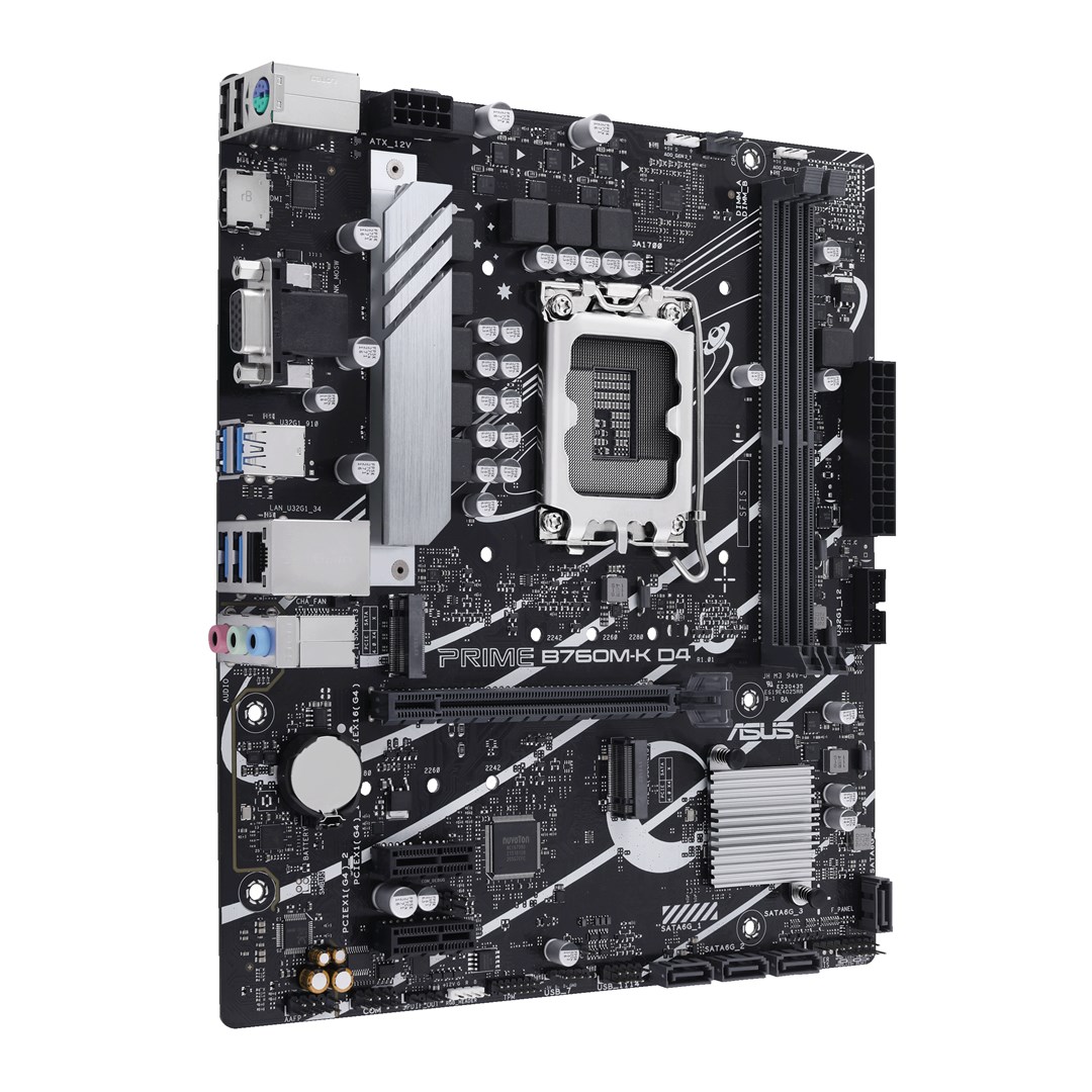 Pllakë amë ASUS Prime B760M-K D4-Intel B760