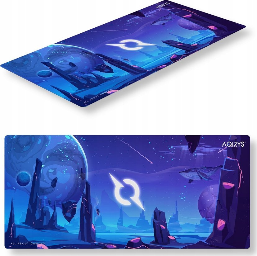 Mousepad AQIRYS Kraken Extra Large, sipërfaqe e madhe, antirrëshqitës, i zi