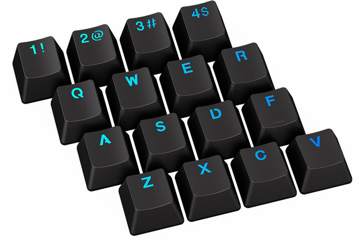 Taste Endorfy KC124, 104 copë, PBT, të zeza