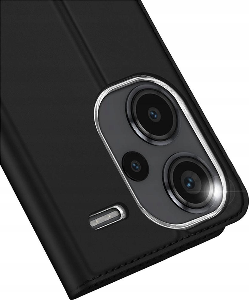 Mbulesë telefoni Dux Ducis për Xiaomi Redmi Note 13 Pro Plus 5G, Skin Pro Series, me xhep karte, e zezë