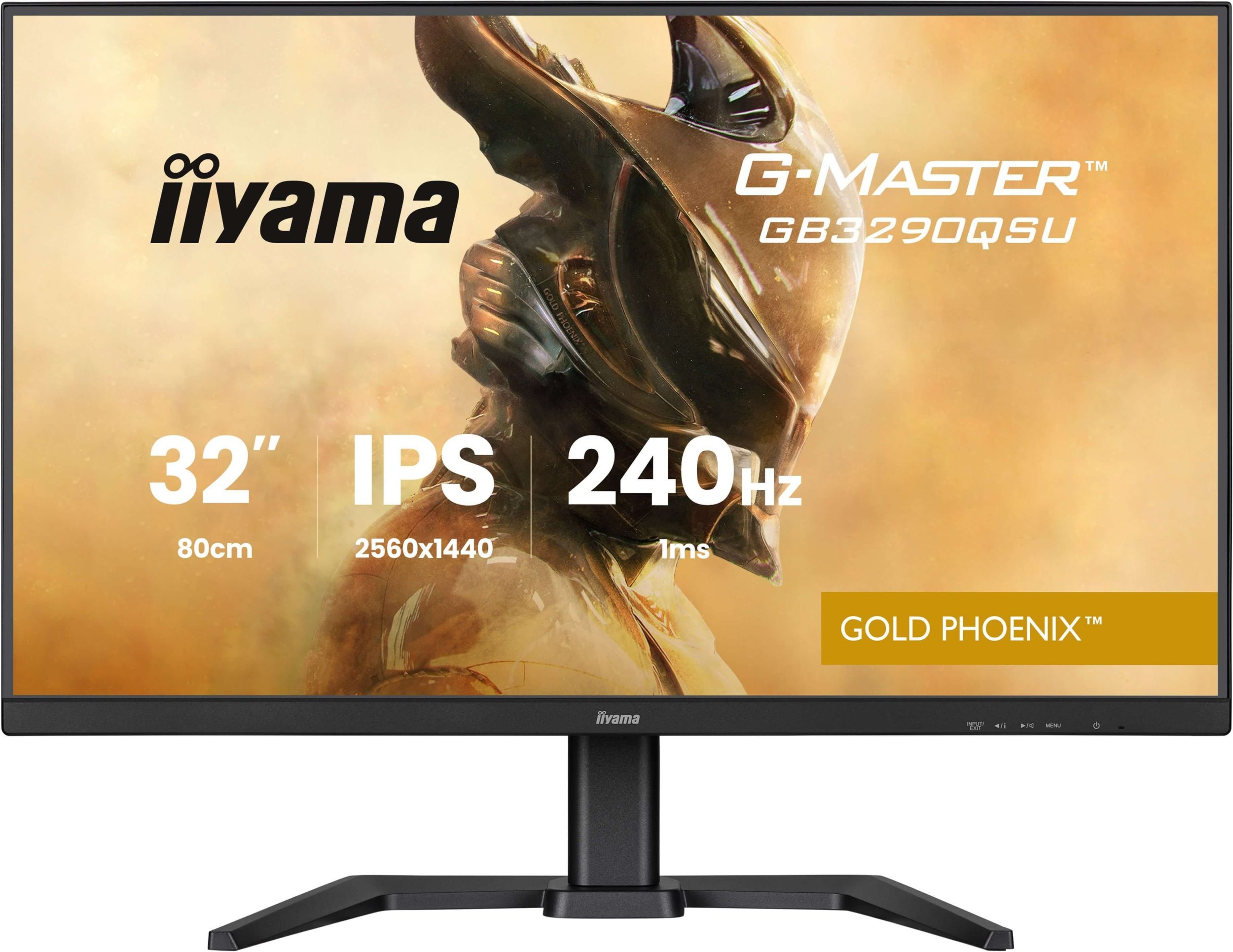 Гејминг монитор Иијама G-MASTER GB3290QSU-B1, 32\", QHD 2560 x 1440, 240Hz, црн