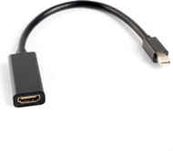 Adaptor video Lanberg AD-0005-BK, Mini DisplayPort në HDMI, Full HD, i zi