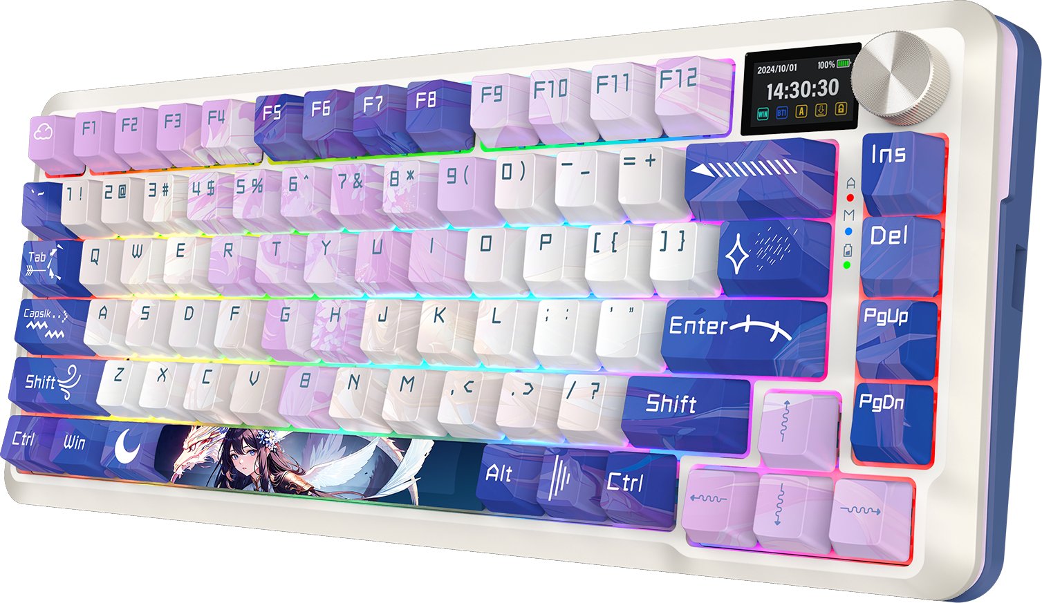 Tastierë mekanike Redragon K708AK RGB Pro Leopard L, 75%, RGB, e zezë
