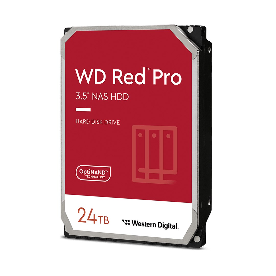 Hard disk Western Digital WD Red Pro, 24TB, 7200 RPM, i kuq