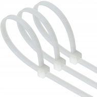 Lidhëse kabllosh Plastrol OK-2510B, 2.5×100 mm, të bardha