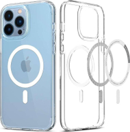 Mbulesë telefoni Spigen Ultra Hybrid MagFit për iPhone 13 Pro Max, transparente, e bardhë