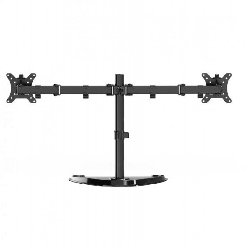 Mbajtëse tavoline për dy monitorë Gembird, 13"-32", VESA 75x75 100x100, e zezë
