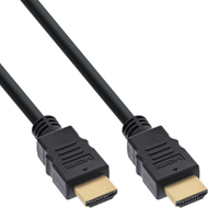 Kabllo HDMI InLine High Speed me Ethernet, 5m, e zezë