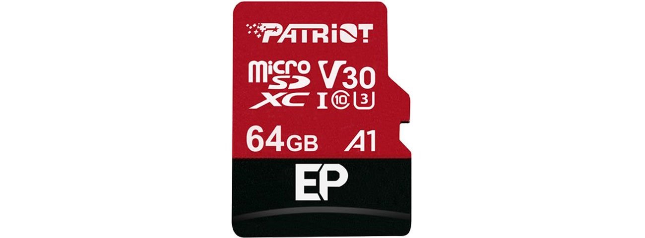 Kartë e memories Patriot Memory PEF64GEP31MCX, MicroSDXC, 64 GB, Class 10 + përshtatës SD