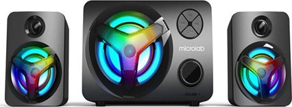 Altoparlantë Microlab U-210, sistem 2.1, 11W, Bluetooth, i zi