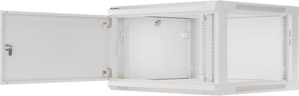 Kabinet rrjeti muror Lanberg WF01-6606-00S, 19" 6U, ngarkesë 60kg, gri