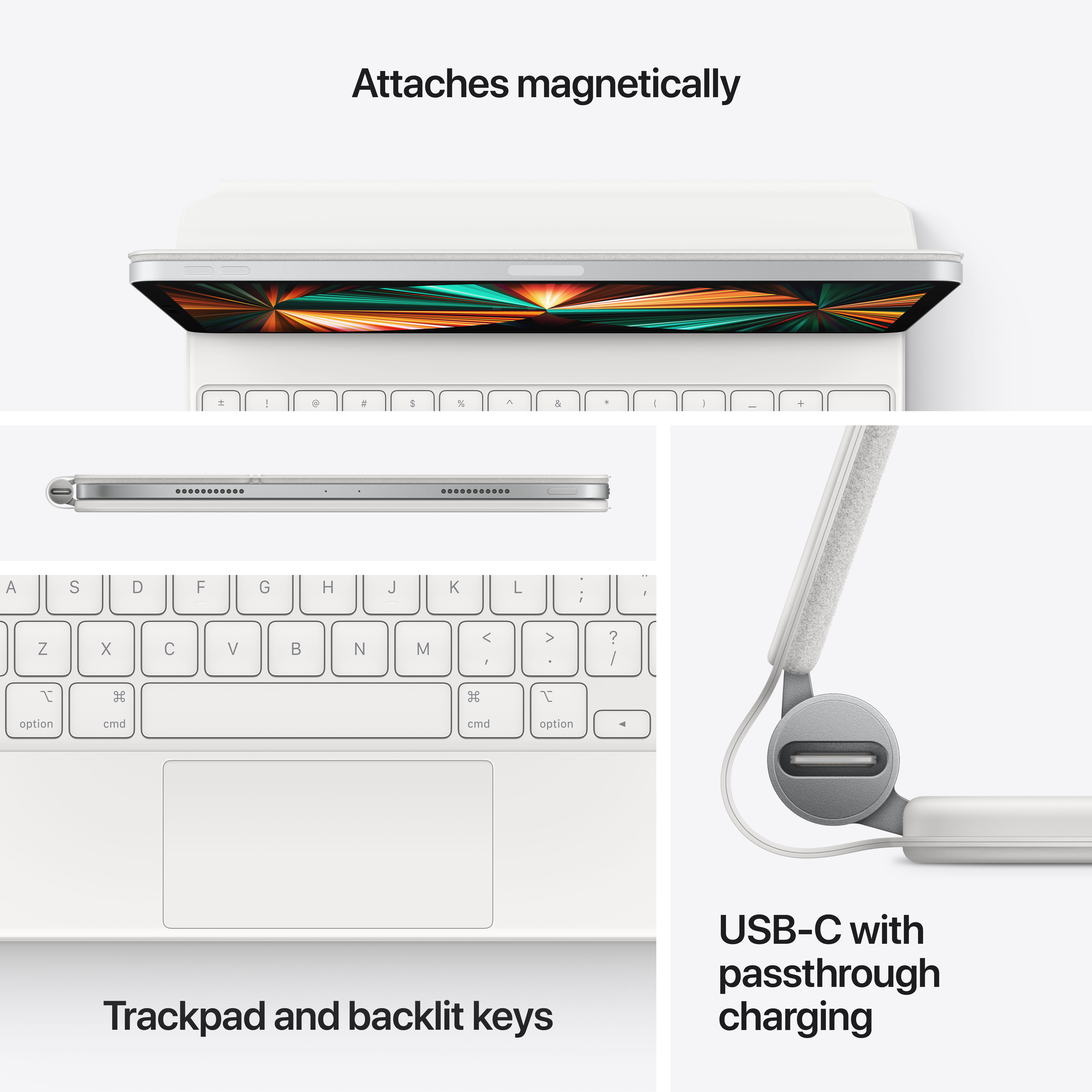 Apple Magic Keyboard për iPad Pro 11-inch (3rd generation) dhe iPad Air (4/5th generation), US English, Black (DEMO)