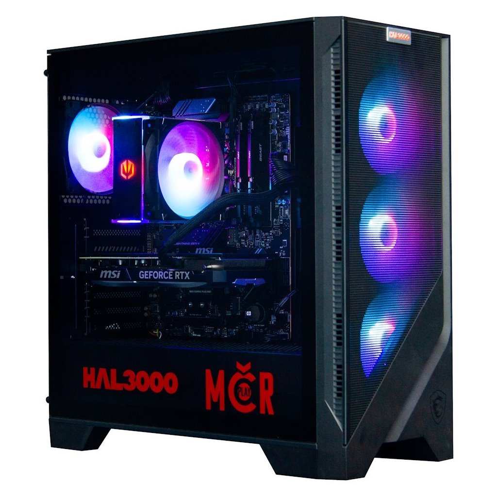 Kompjuter HAL3000 MČR Finale Pro Super, AMD Ryzen 5 9600X, 32GB RAM, 1TB SSD, NVIDIA RTX 4070 Super, i zi