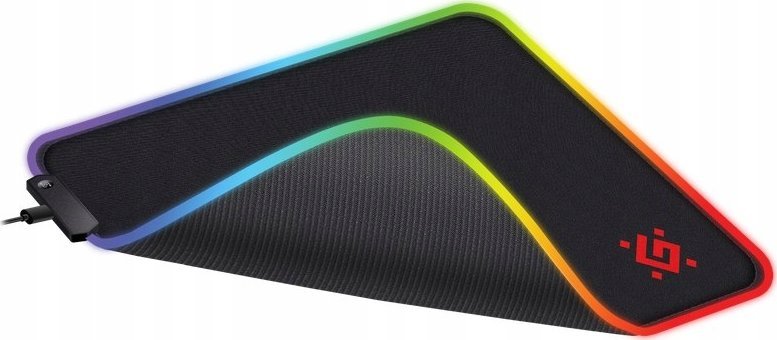 Mousepad lojërash Black L Light, RGB, 4mm, i zi