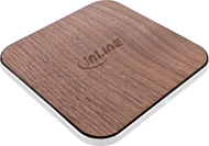Karikues wireless InLine Qi Woodcharge, Fast Charge 15W, USB C, ngjyrë druri