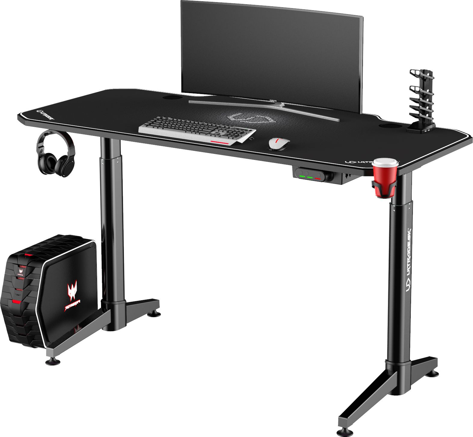 Tavolinë elektronike Ultradesk, e bardhë