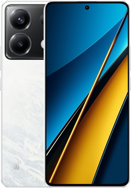 Celular POCO X6 5G, 12GB/256GB, i bardhë