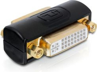 Adaptor DVI DeLOCK 65225, 24+5 pin, femër në femër, i zi