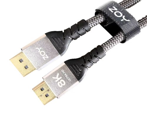 Kabllo ZOY 2x DisplayPort 1.4, 5m + Velcro ZCD5