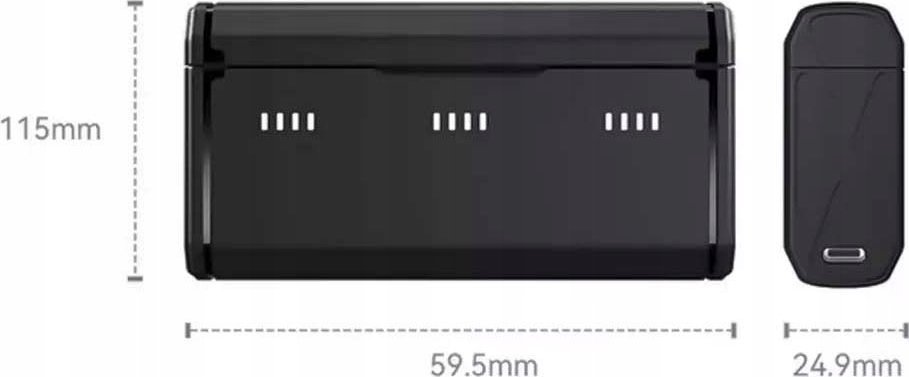 Karikues Telesin për bateritë e kamerave GoPro Hero 9/10/11/12