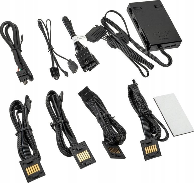 Kontroller ventilatorësh Lian Li UNI HUB SL INF Connect 3, për UNI FAN SL Infinity, ARGB, i zi