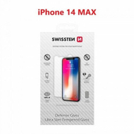 Xham mbrojtës Swissten për iPhone 14 Plus, xhami i temperuar, i zi