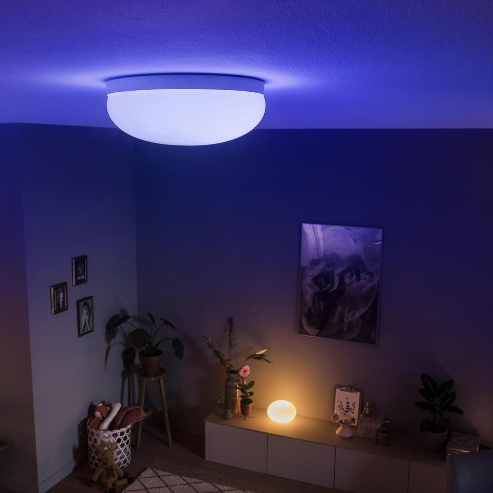 Llambë tavani smart Philips Hue Flourish, LED, RGBW, e bardhë
