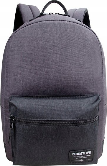 Çantë shpine për laptop Bestlife Audrey, 14.1", poliester, gri