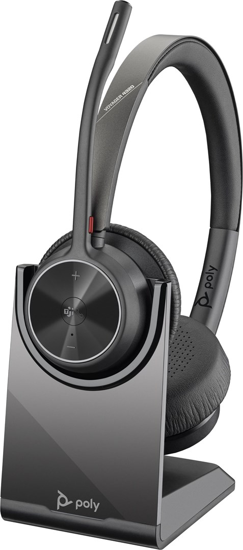 Kufje wireless Poly Voyager 4320 UC, USB-A, të zeza