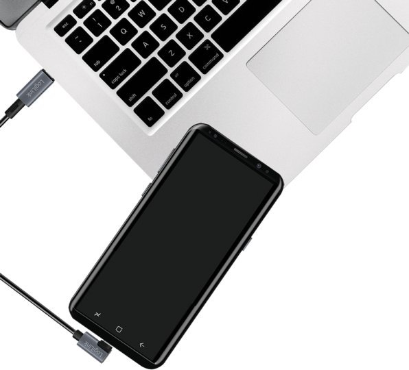Kabllo USB LogiLink CU0182, USB C në USB C, 1 m, 60 W, e zezë argjendtë