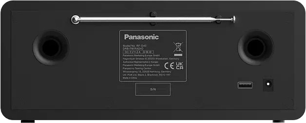 Radio interneti Panasonic RF-D40EGK-K, DAB+, Bluetooth, e zezë