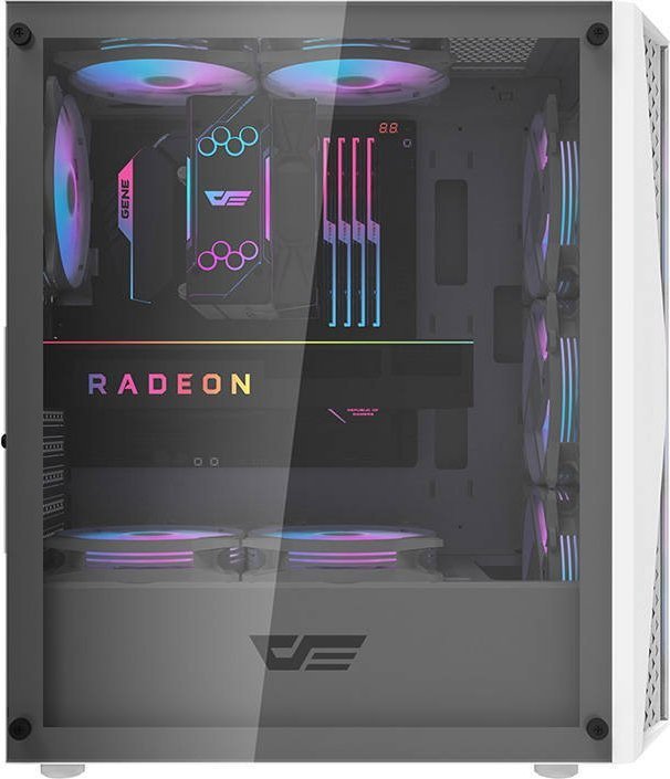 Kuti kompjuteri Darkflash DK352 Plus, ATX E ATX, xham i temperuar, me RGB