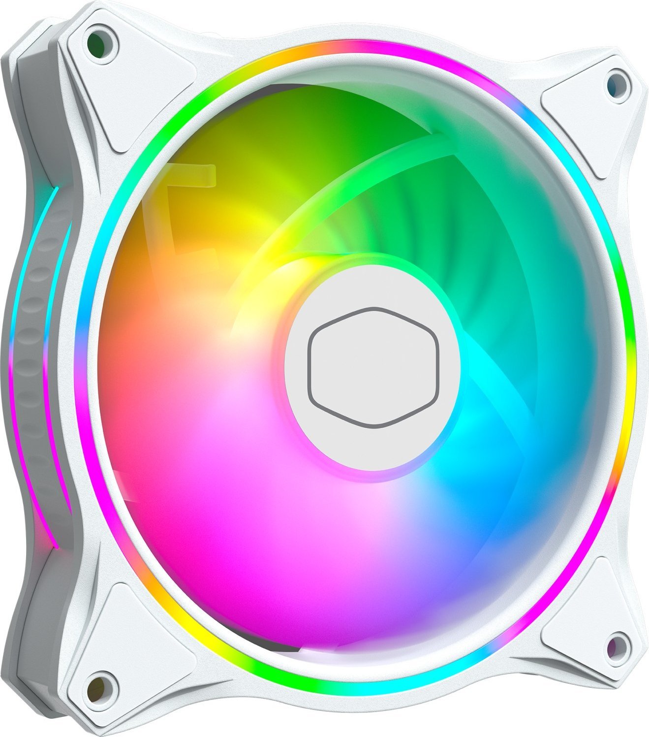 Ventilatorë PC Cooler Master MasterFan MF120 Halo, set 3 copë me hub, ARGB, 120mm, shumëngjyrësh