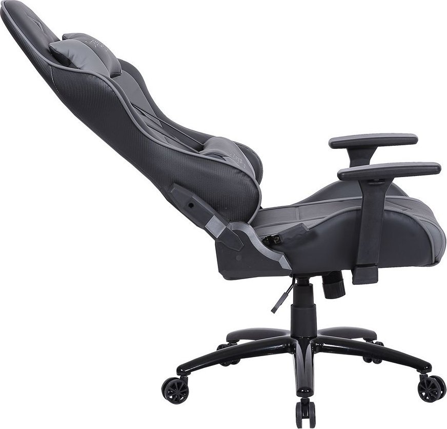 Karrige gaming Steelplay SGC01, ergonomike, e zezë gri