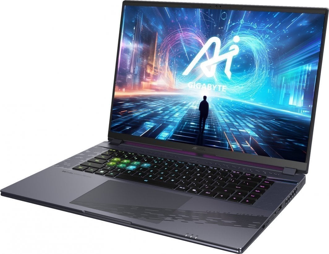 Laptop Gigabyte Aorus 16X 9KG (2024), 16", Intel Core i7-13650HX, 16GB RAM, 1TB SSD, NVIDIA GeForce RTX 4060, i hirtë i errët