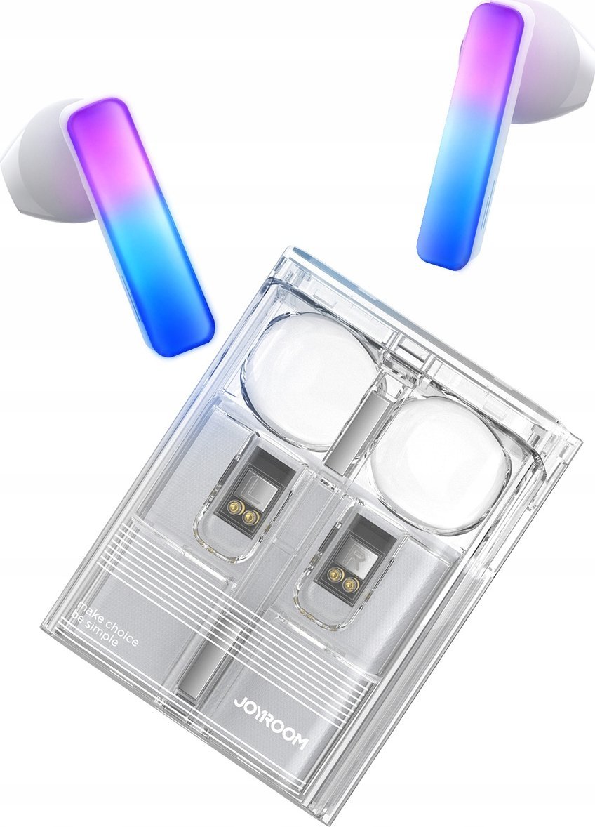 Kufje TWS Joyroom JR-TC1, Bluetooth 5.3, LED, të bardha