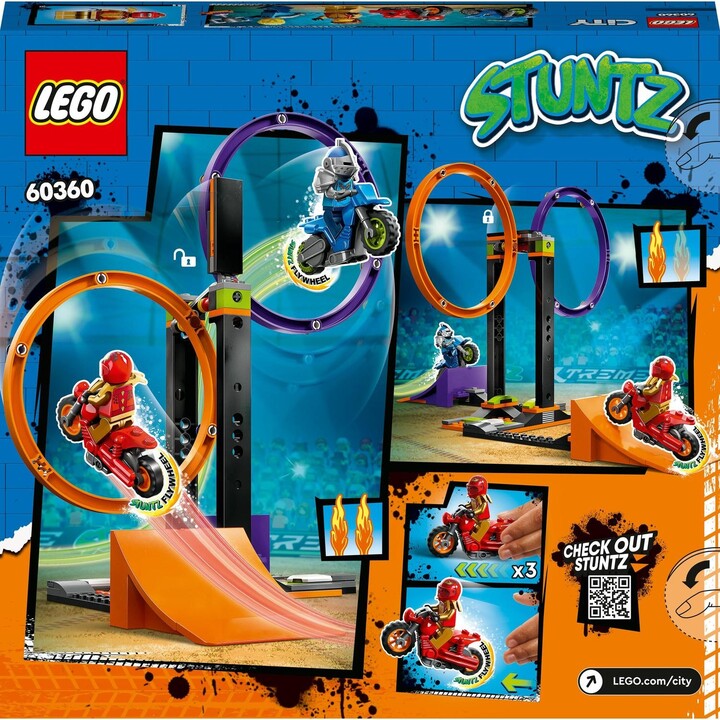 Set LEGO® City 60360 Spinning Circle Stunt Challenge, 117 pjesë