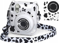 Kuti mbrojtëse LoveInstant për Fujifilm Instax Mini 12, transparente, me ngjitëse Little Cow, shumëngjyrëshe