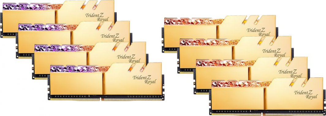 Memorie G.Skill Trident Z Royal, DDR4, 64 GB, 3600 MHz, CL14, F4-3600C14Q2-64GTRGB