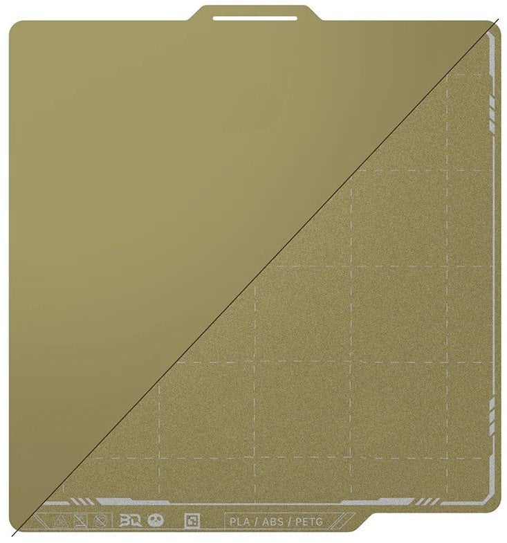 Plakë magnetike 3D BIQU Panda PEI, dyanshme teksturuar dhe e lëmuar, 257x257mm